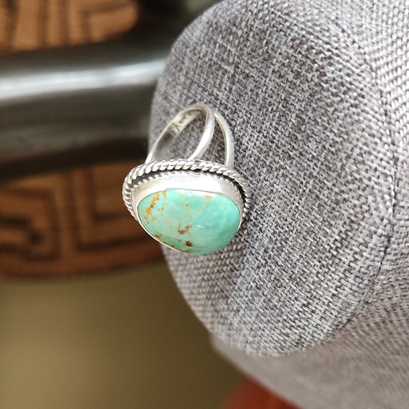 Stunning NWOT Native American Navajo Turquoise & Sterling Ring 💍 💙💚 - Picture 10 of 13